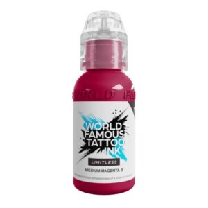 World Famous Limitless 30ml – Medium Magenta 2 Open tattoo supply