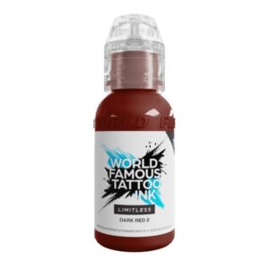 World Famous Limitless 30ml – Dark Red 2 Open Tattoo Supply