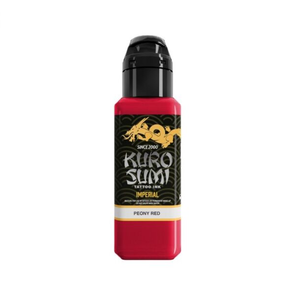 Kuro Sumi Imperial – Peony Red Open Tattoo Supply