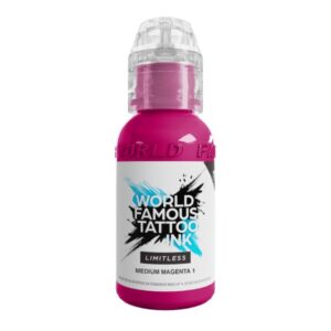 World Famous Limitless 30ml – Medium Magenta 1 Open Tattoo Supply