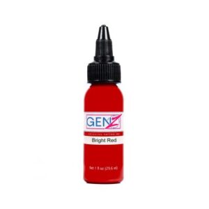 Intenze Ink Gen-Z – Bright Red 30ml Open Tattoo Supply