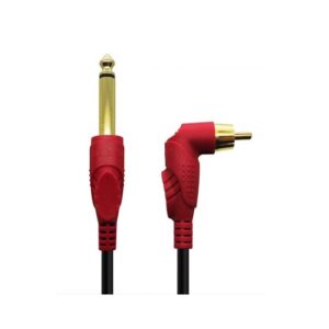 Clip Cord RCA 90° RED Open Tattoo Supply