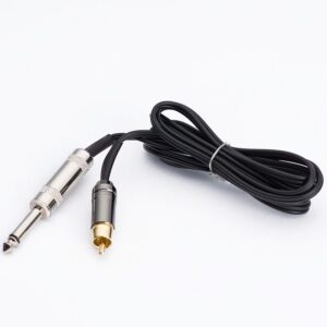 Clip Cord RCA Black/Gold Open Tattoo Supply