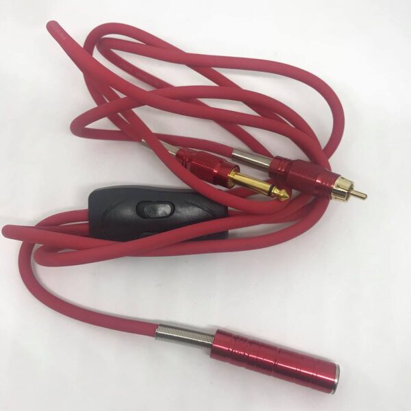 Split Doppia uscita Clip-Cord + RCA Red Multifunzione Open Tattoo Supply