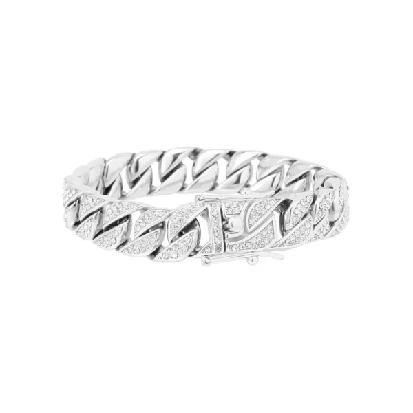 Bracciale con brillantini in acciaio 316L Open Tattoo Supply