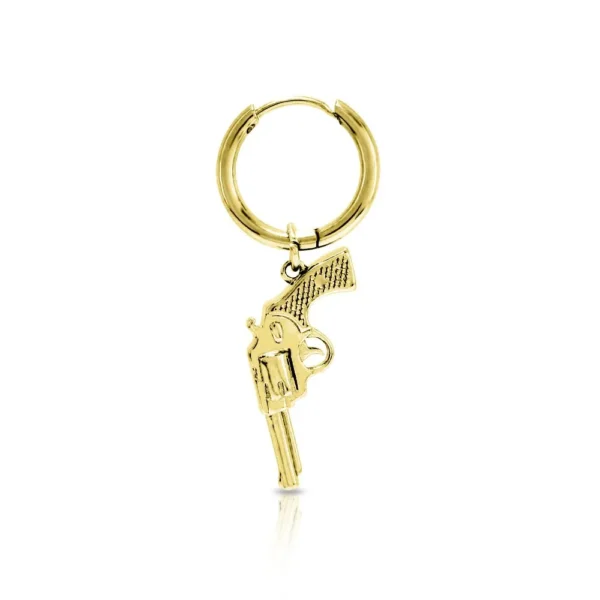 Piercing Cerchio clicker con pendente Pistola Oro Open Tattoo Supply