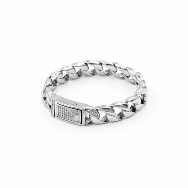 Bracciale con brillantini in acciaio 316L Open Tattoo Supply